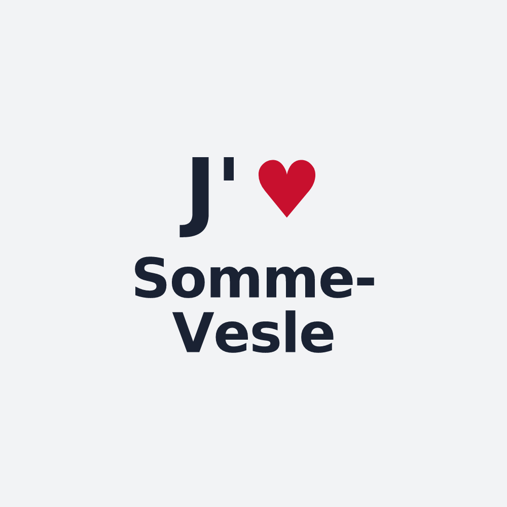 Poster personnalisé Somme-Vesle — design J'aime Somme-Vesle