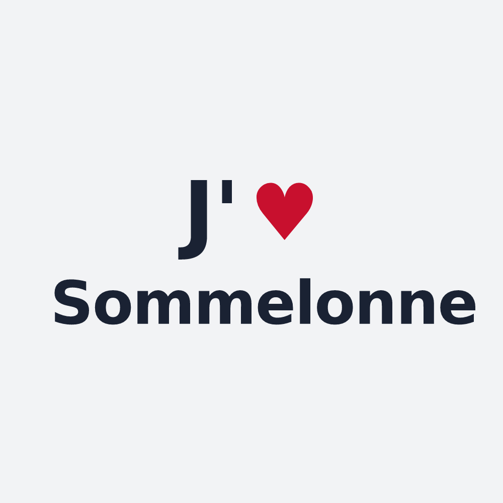 Poster personnalisé Sommelonne — design J'aime Sommelonne