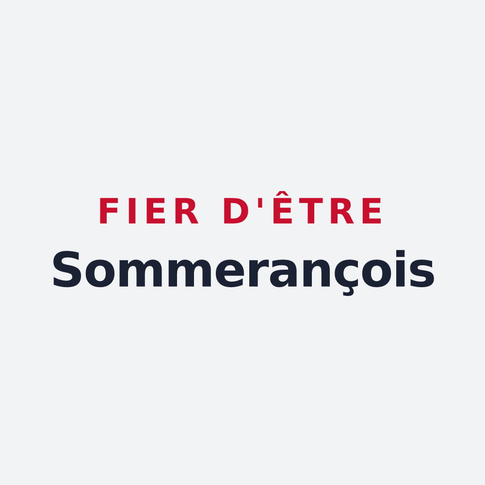 Poster « Fier d'être Sommerançois » — design pour Sommerance
