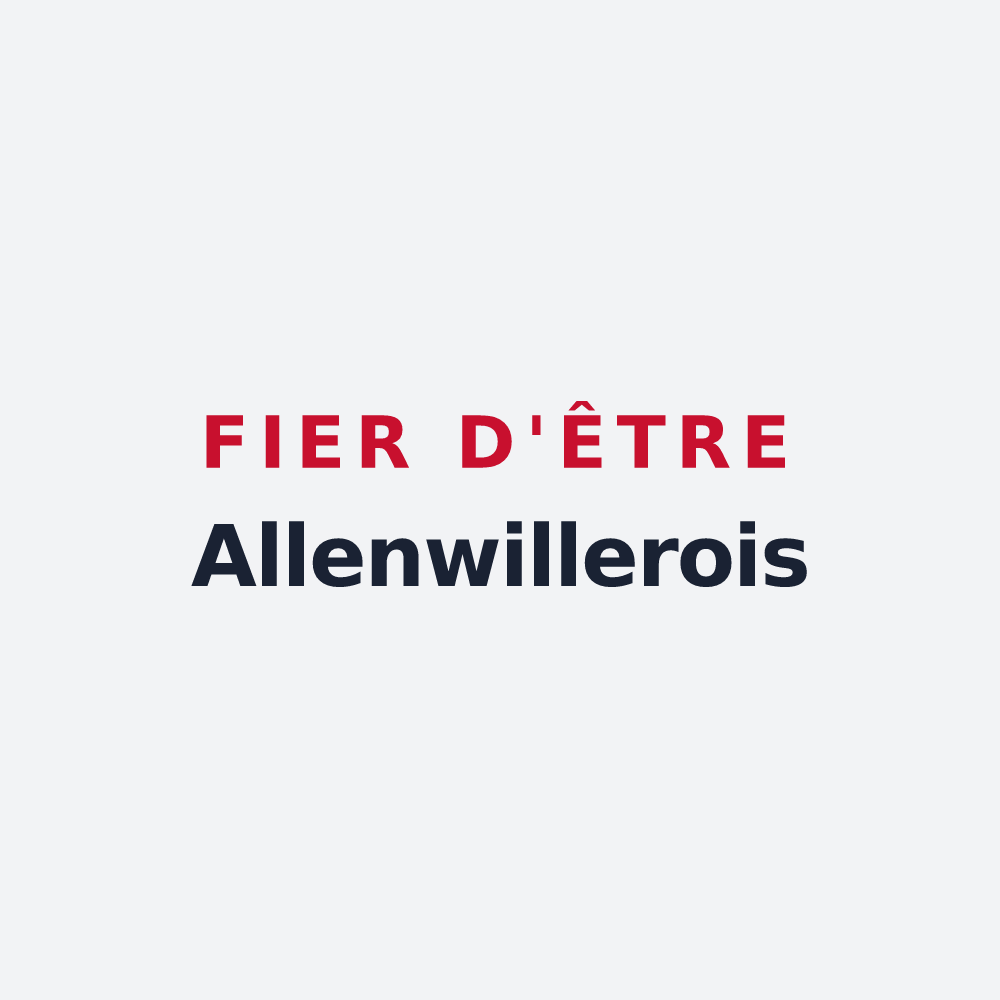 Poster « Fier d'être Allenwillerois » — design pour Sommerau