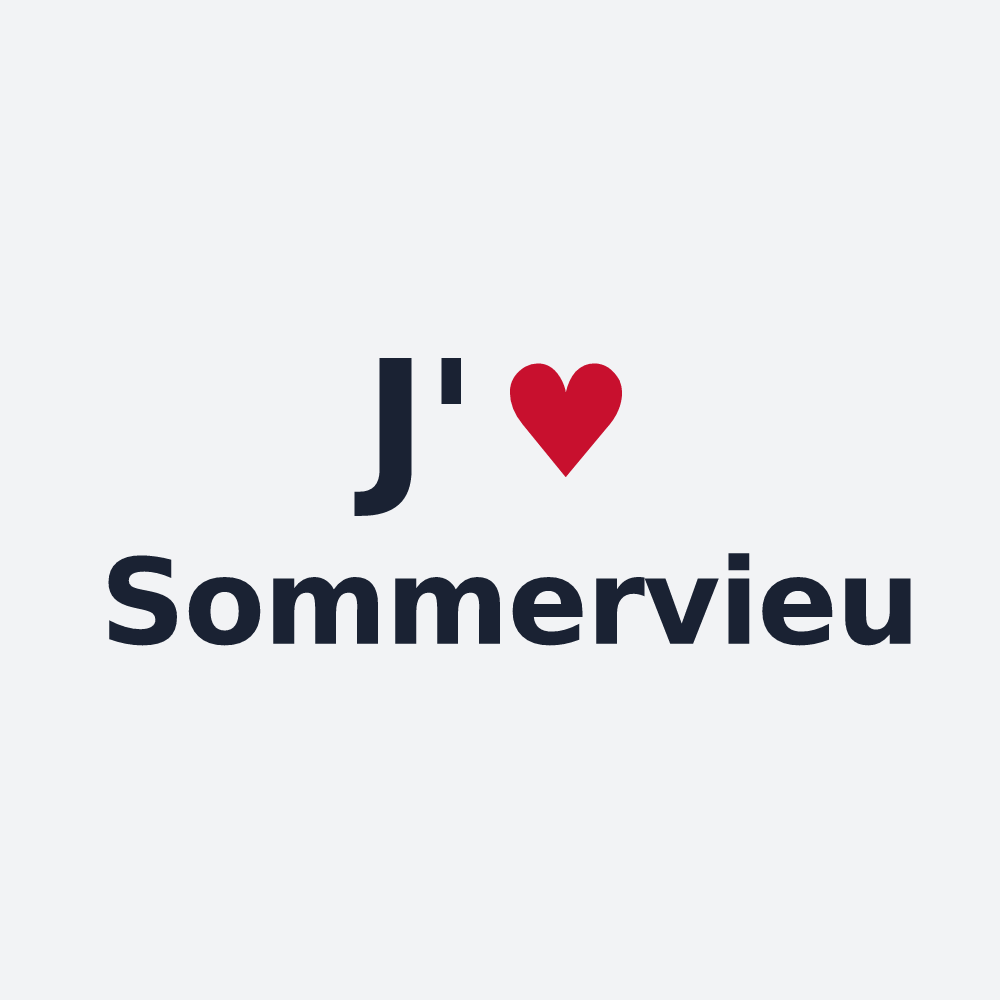 Poster personnalisé Sommervieu — design J'aime Sommervieu