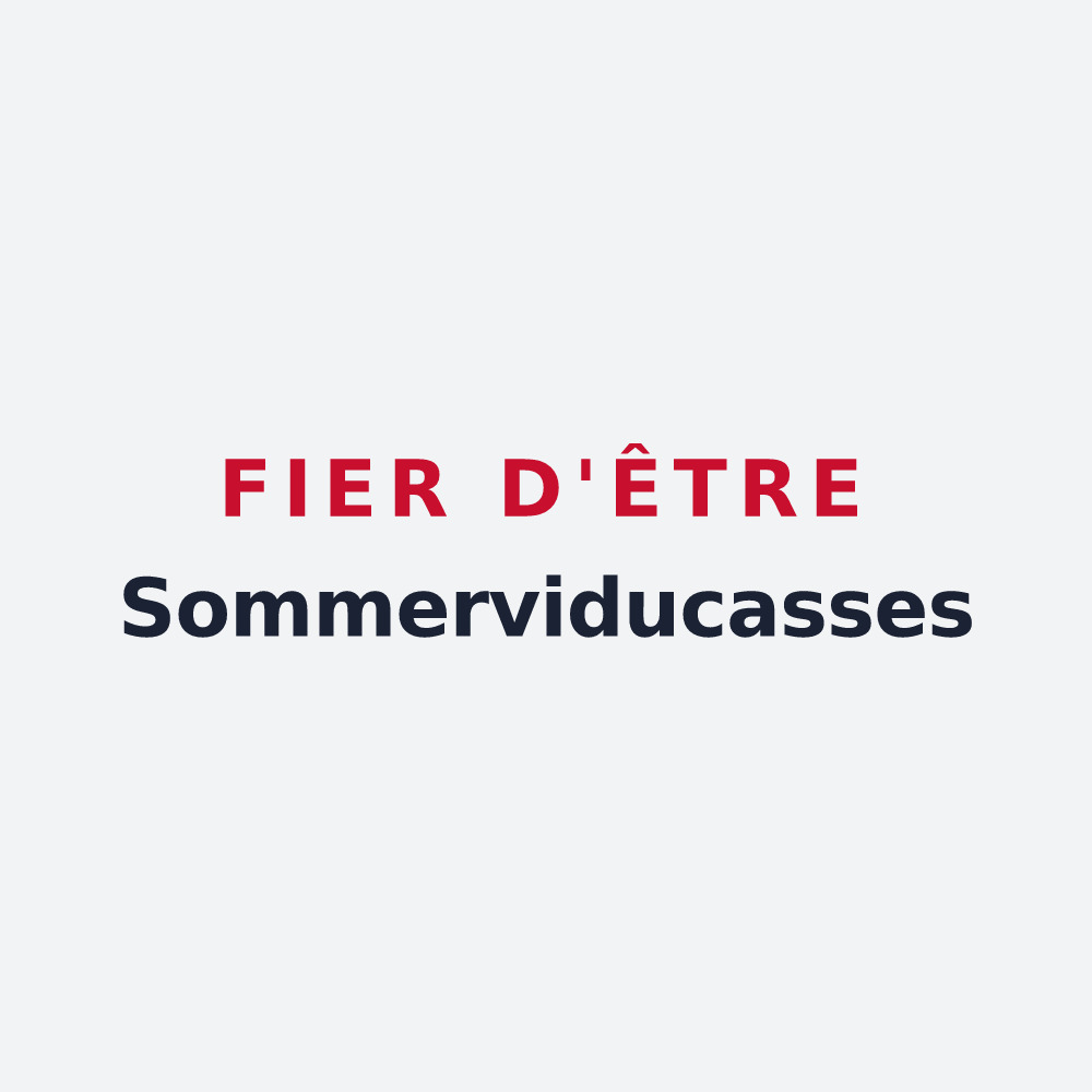 Poster « Fier d'être Sommerviducasses » — design pour Sommervieu
