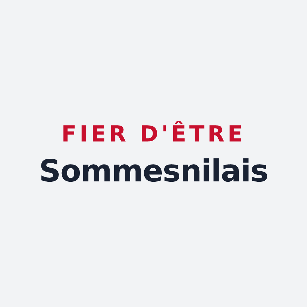 Poster « Fier d'être Sommesnilais » — design pour Sommesnil