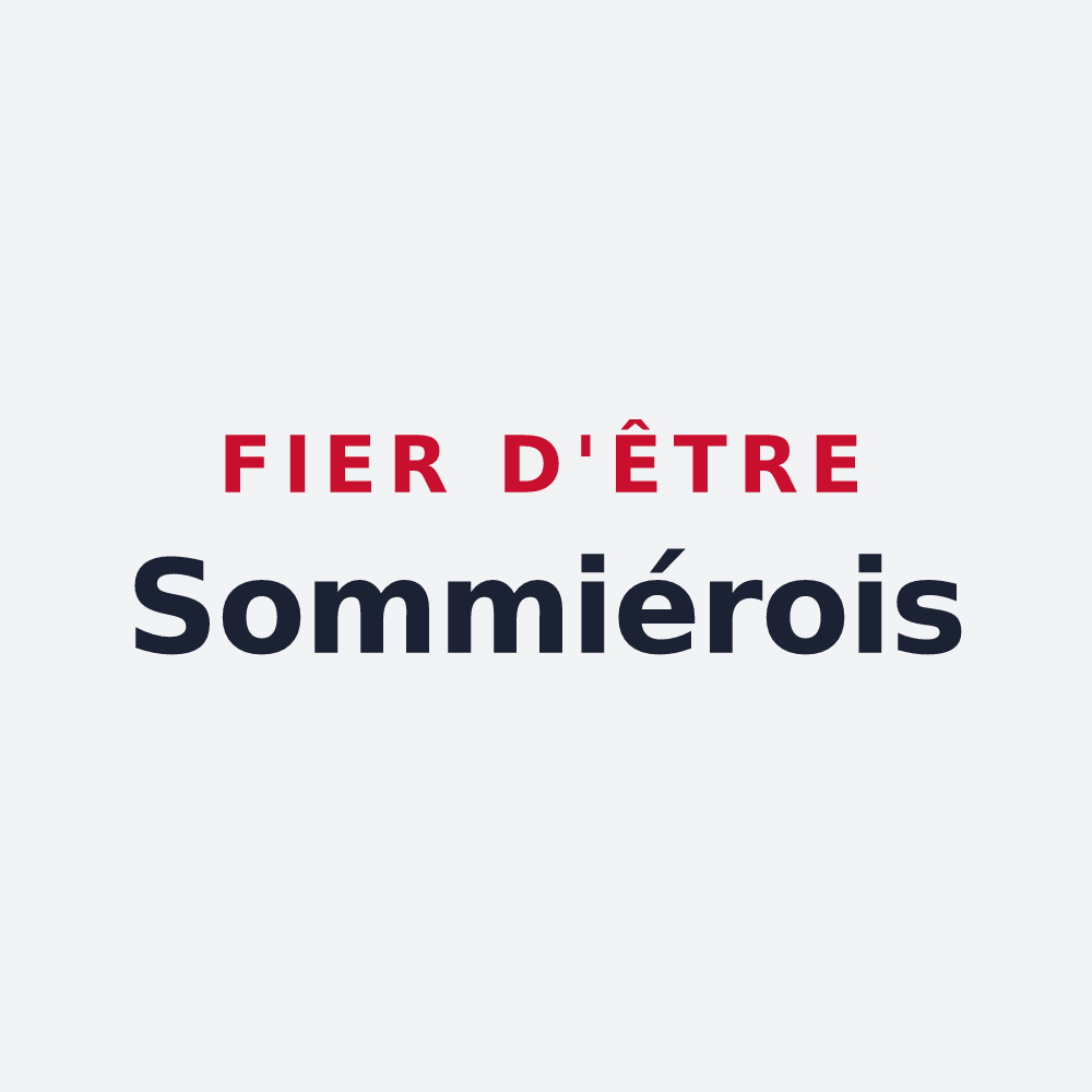 Poster « Fier d'être Sommiérois » — design pour Sommières-du-Clain