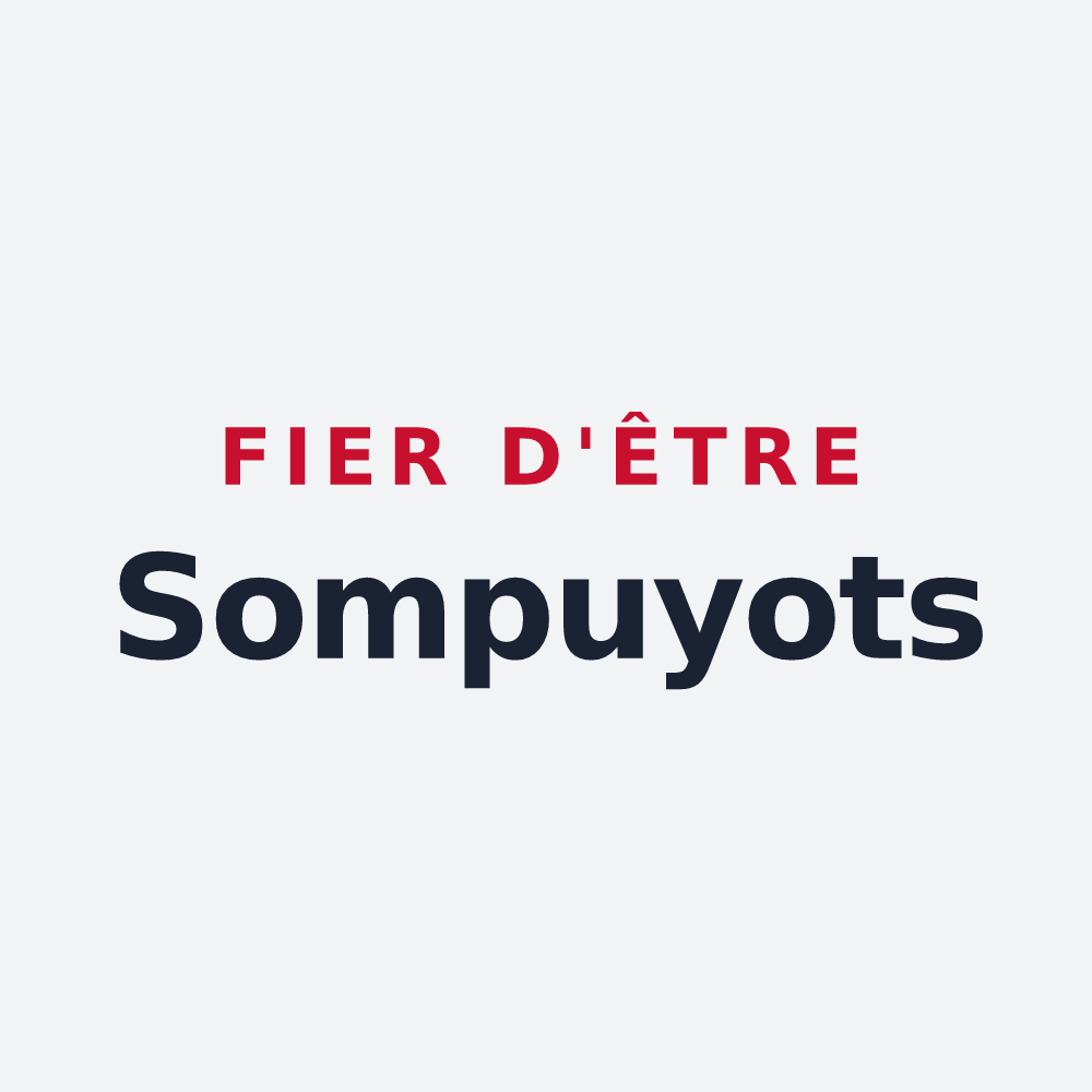 Poster « Fier d'être Sompuyots » — design pour Sompuis
