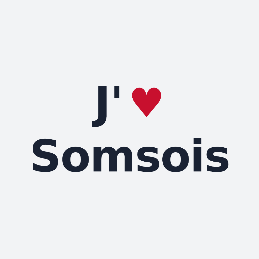 Poster personnalisé Somsois — design J'aime Somsois
