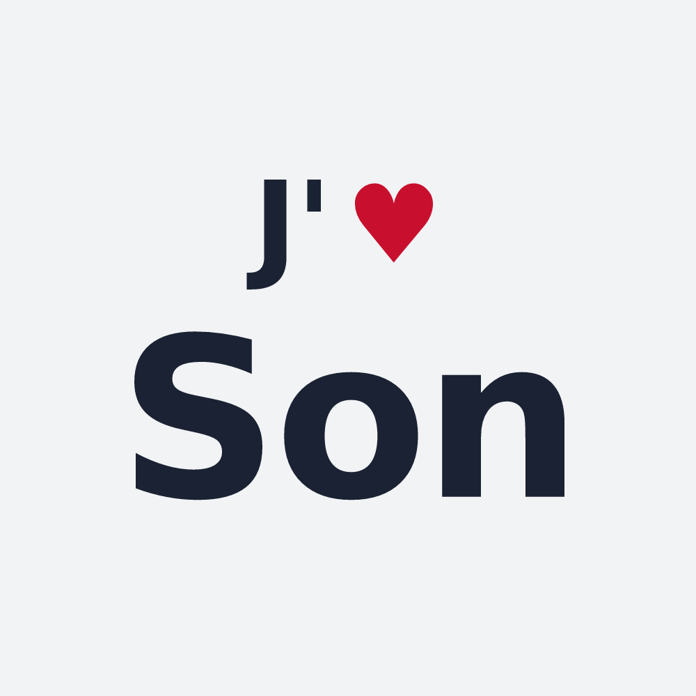 Poster personnalisé Son — design J'aime Son