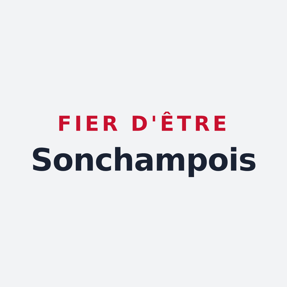 Poster « Fier d'être Sonchampois » — design pour Sonchamp