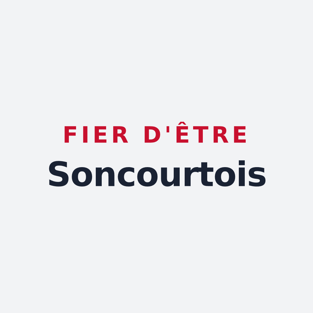 Poster « Fier d'être Soncourtois » — design pour Soncourt-sur-Marne