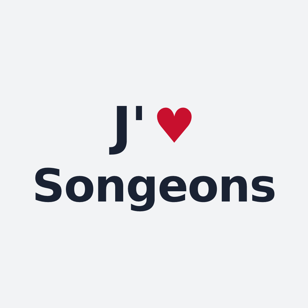 Poster personnalisé Songeons — design J'aime Songeons