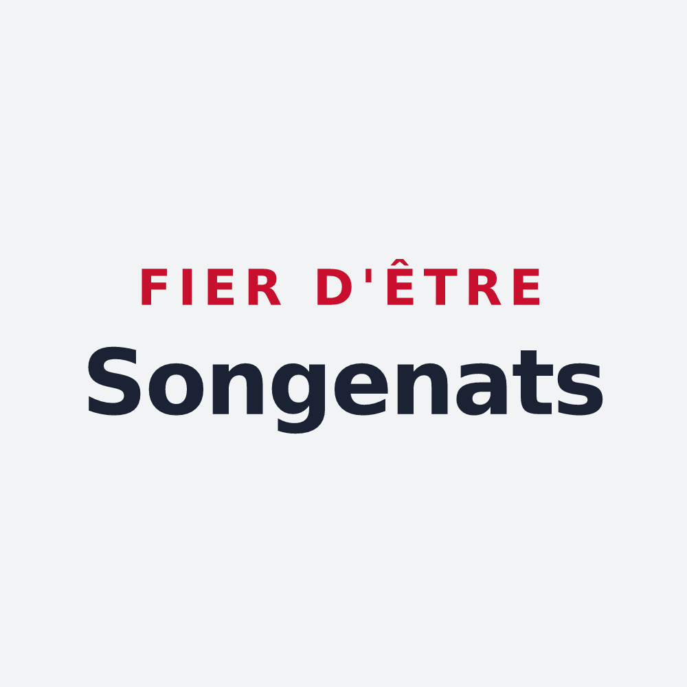 Poster « Fier d'être Songenats » — design pour Songy