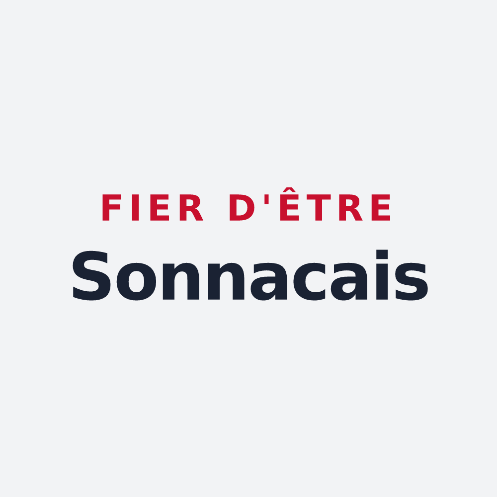 Poster « Fier d'être Sonnacais » — design pour Sonnac