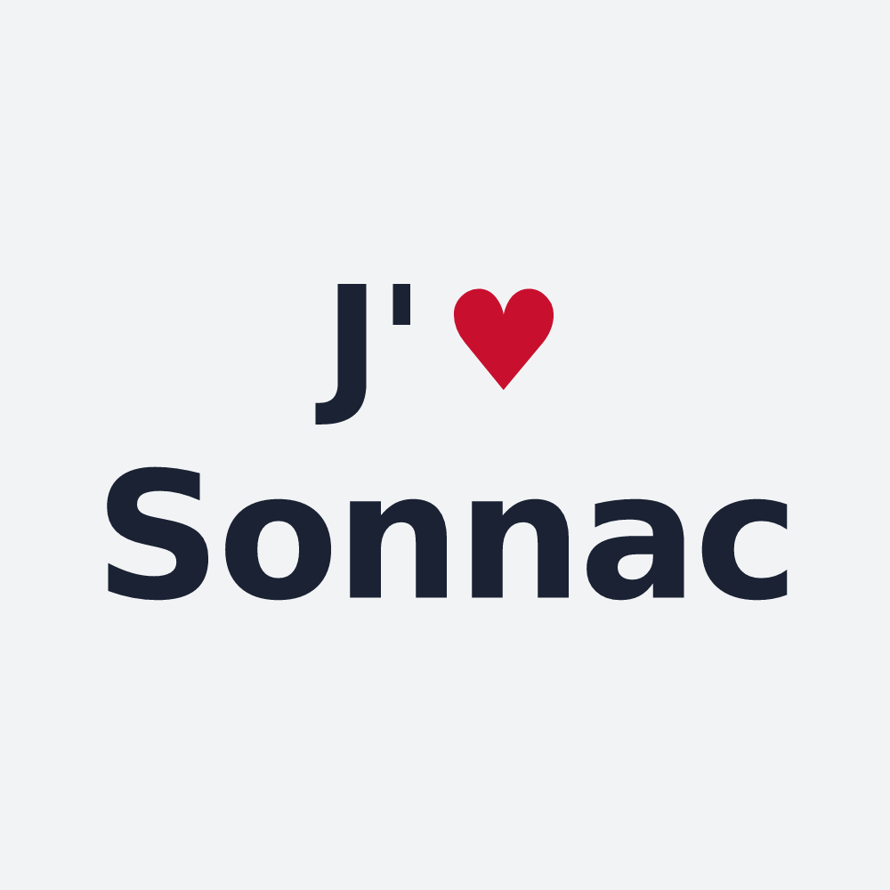 Poster personnalisé Sonnac — design J'aime Sonnac