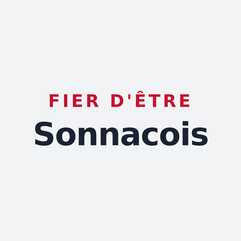 Poster « Fier d'être Sonnacois » — design pour Sonnac