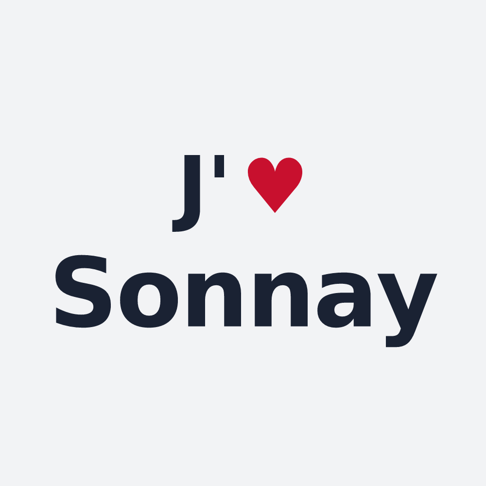Poster personnalisé Sonnay — design J'aime Sonnay