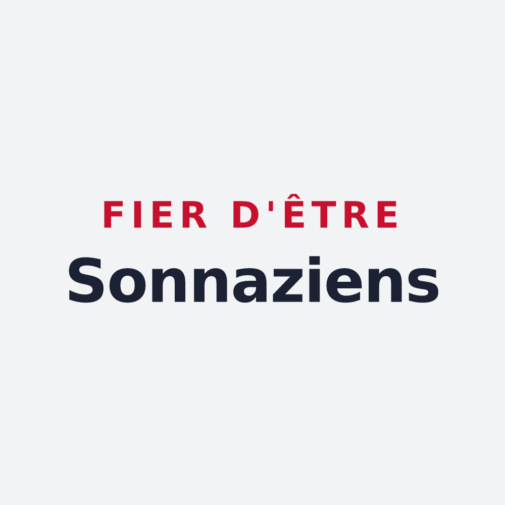 Poster « Fier d'être Sonnaziens » — design pour Sonnaz