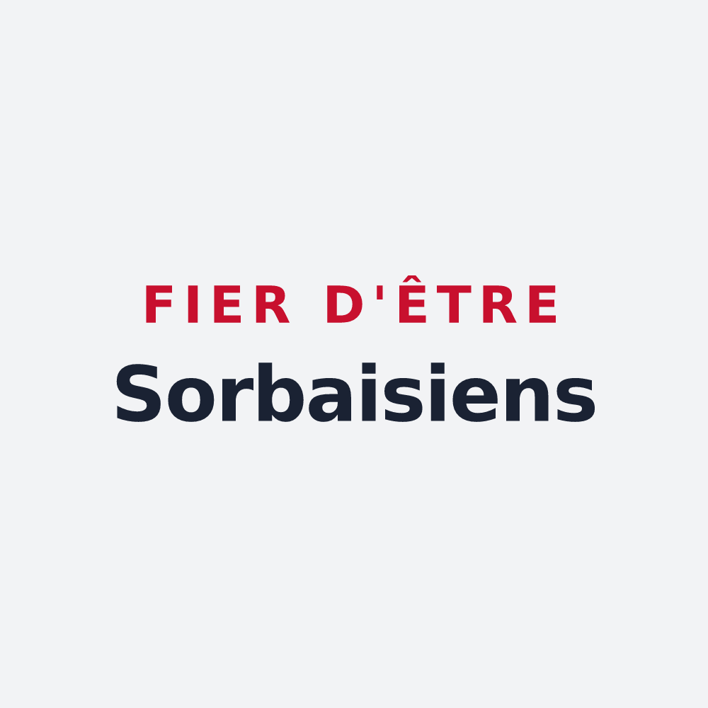 Poster « Fier d'être Sorbaisiens » — design pour Sorbais