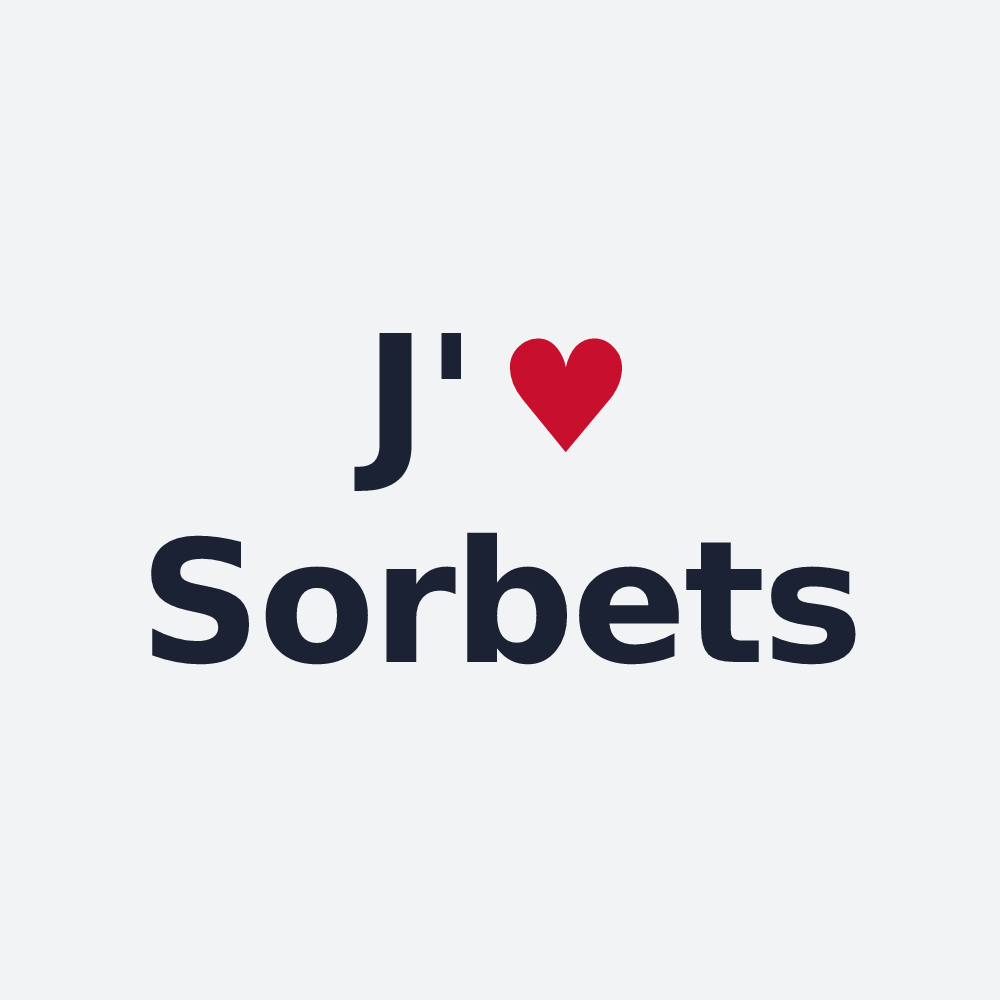 Poster personnalisé Sorbets — design J'aime Sorbets