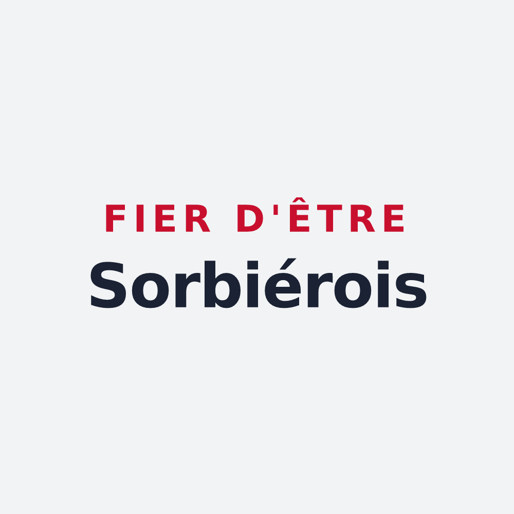 Poster « Fier d'être Sorbiérois » — design pour Sorbier