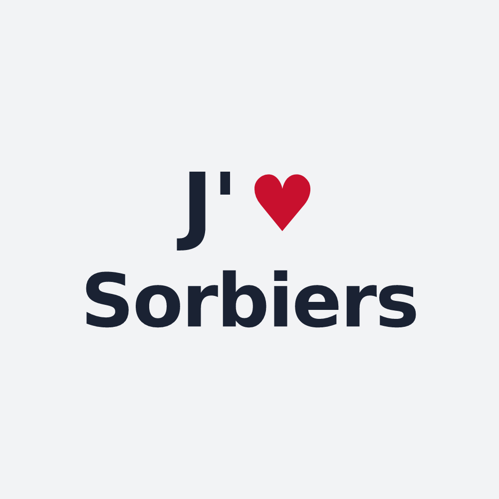 Poster personnalisé Sorbiers — design J'aime Sorbiers