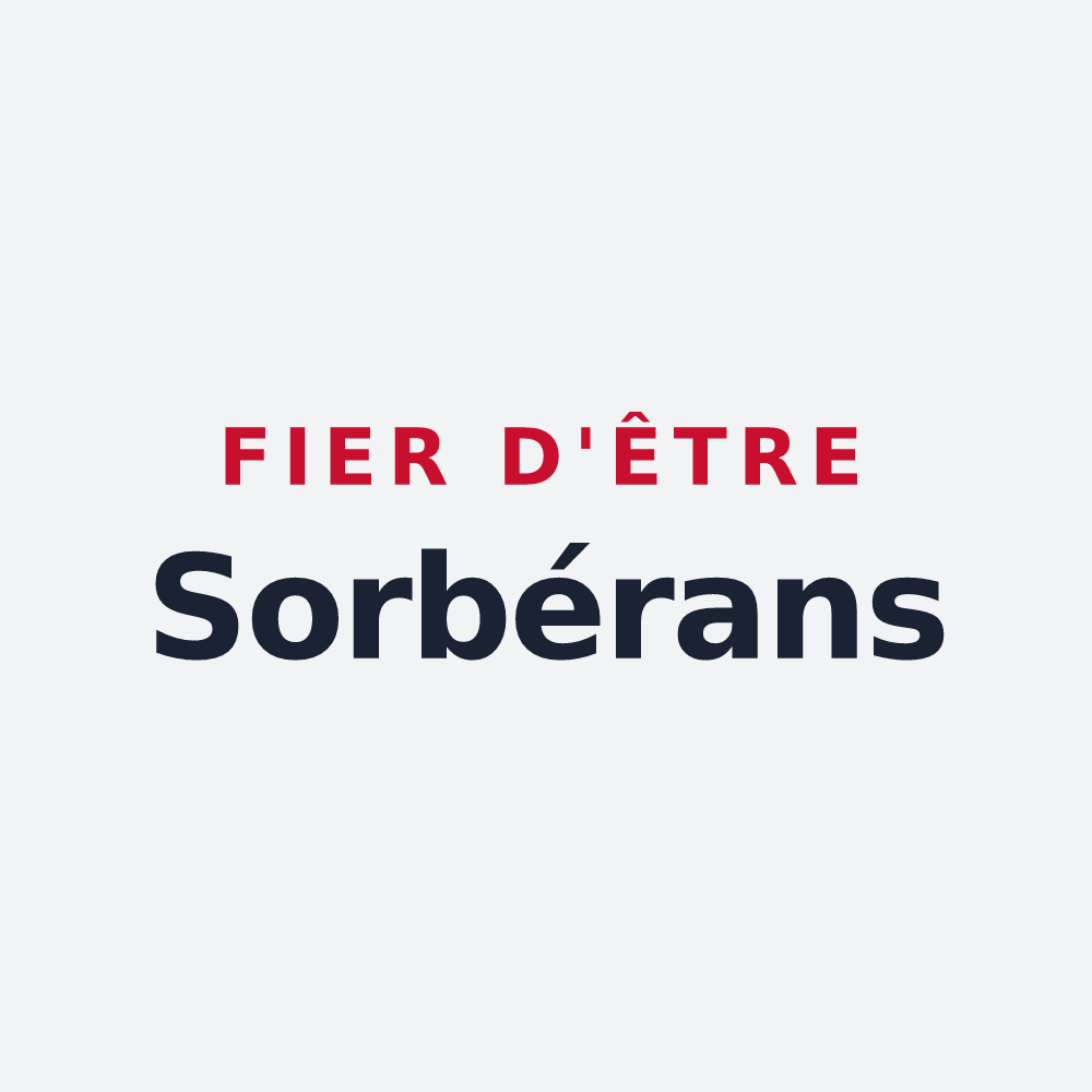 Poster « Fier d'être Sorbérans » — design pour Sorbiers