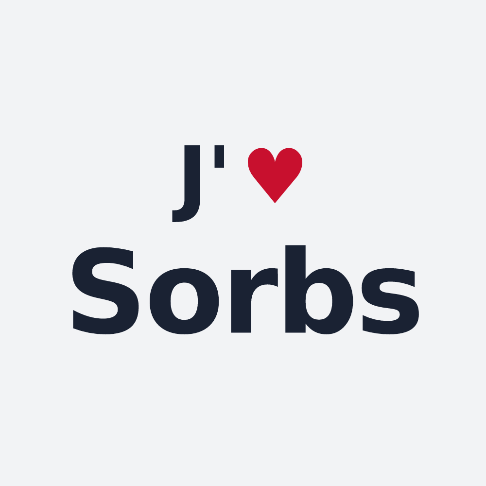 Poster personnalisé Sorbs — design J'aime Sorbs
