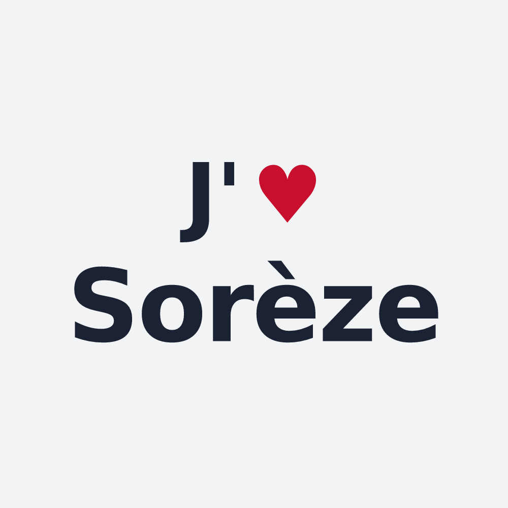 Poster personnalisé Sorèze — design J'aime Sorèze