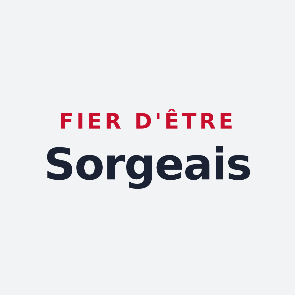 Poster « Fier d'être Sorgeais » — design pour Sorges et Ligueux en Périgord