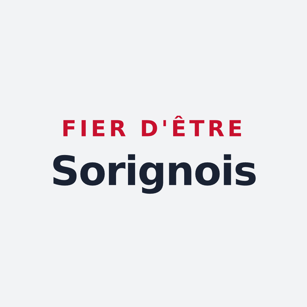 Poster « Fier d'être Sorignois » — design pour Sorigny