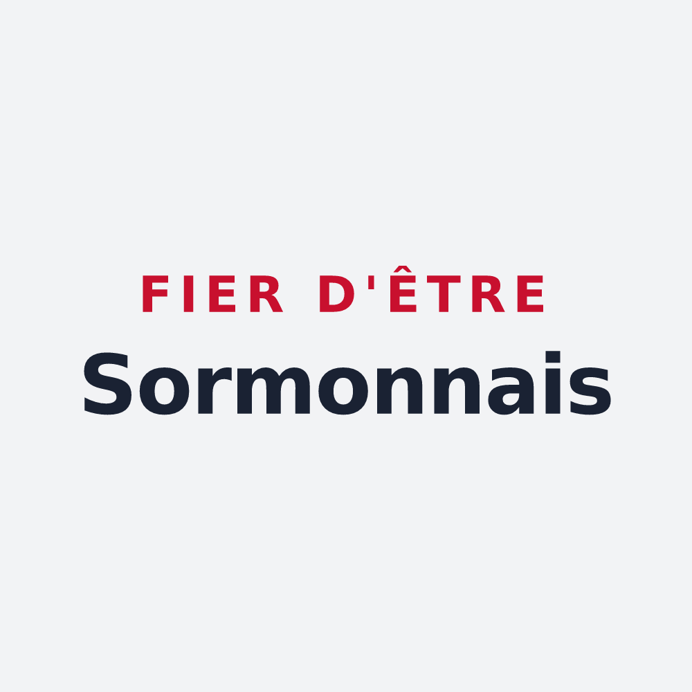 Poster « Fier d'être Sormonnais » — design pour Sormonne