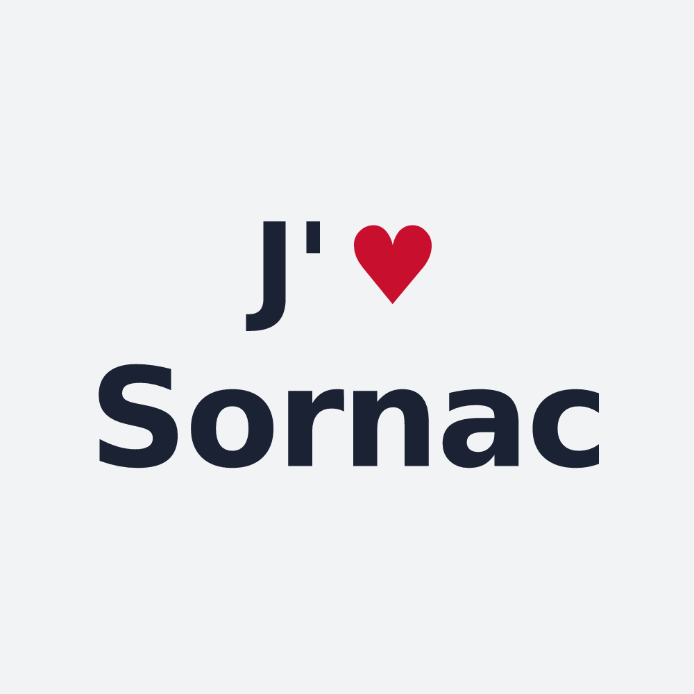 Poster personnalisé Sornac — design J'aime Sornac