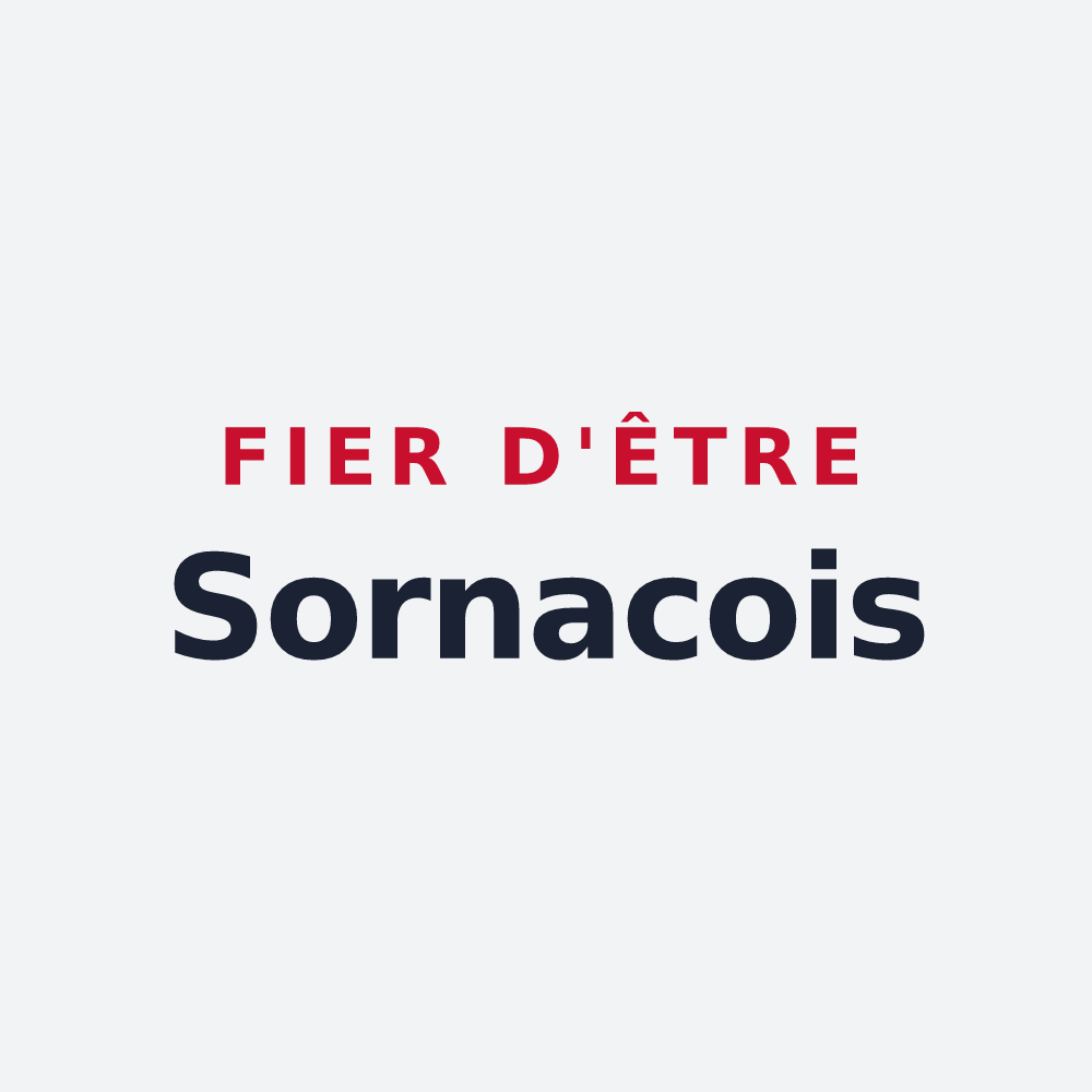 Poster « Fier d'être Sornacois » — design pour Sornac