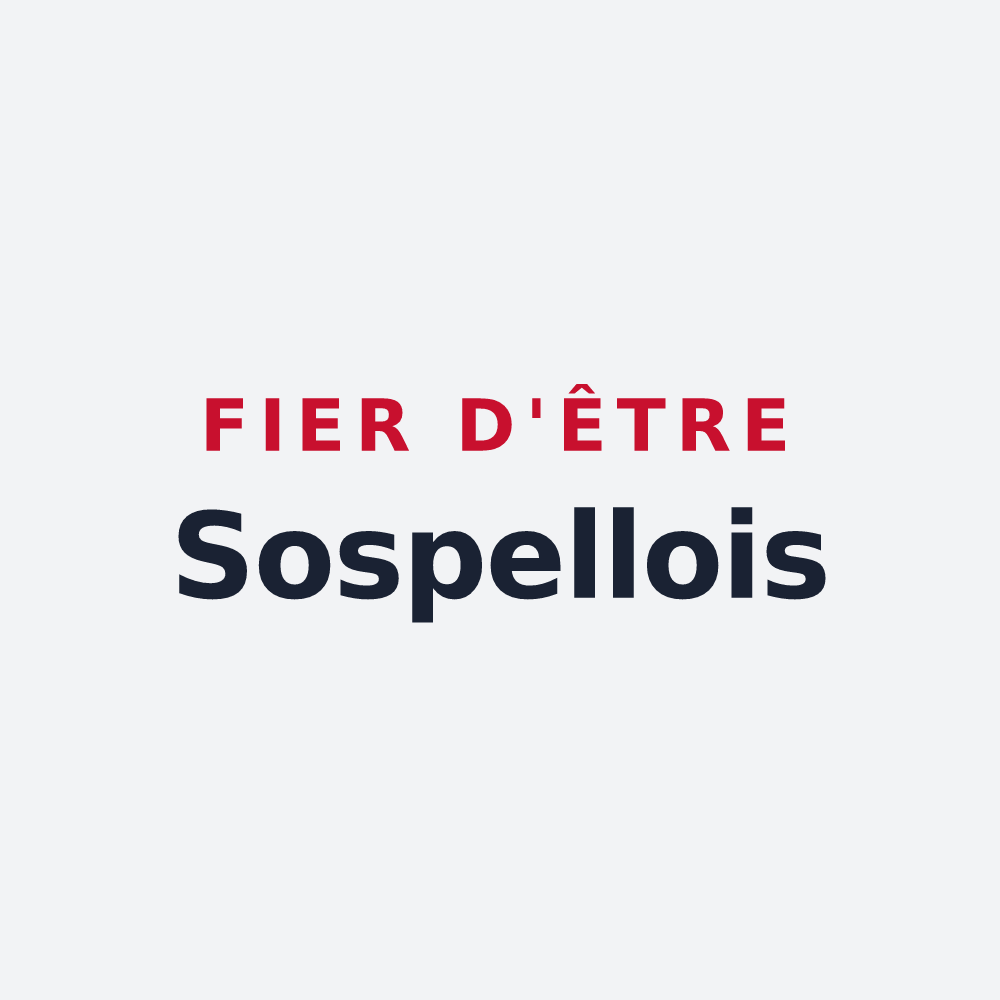 Poster « Fier d'être Sospellois » — design pour Sospel