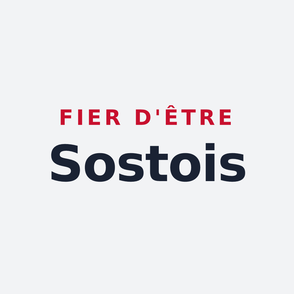 Poster « Fier d'être Sostois » — design pour Sost