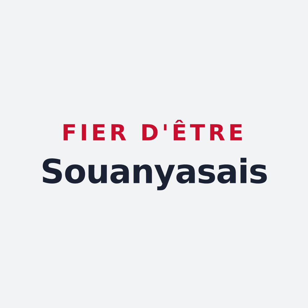 Poster « Fier d'être Souanyasais » — design pour Souanyas