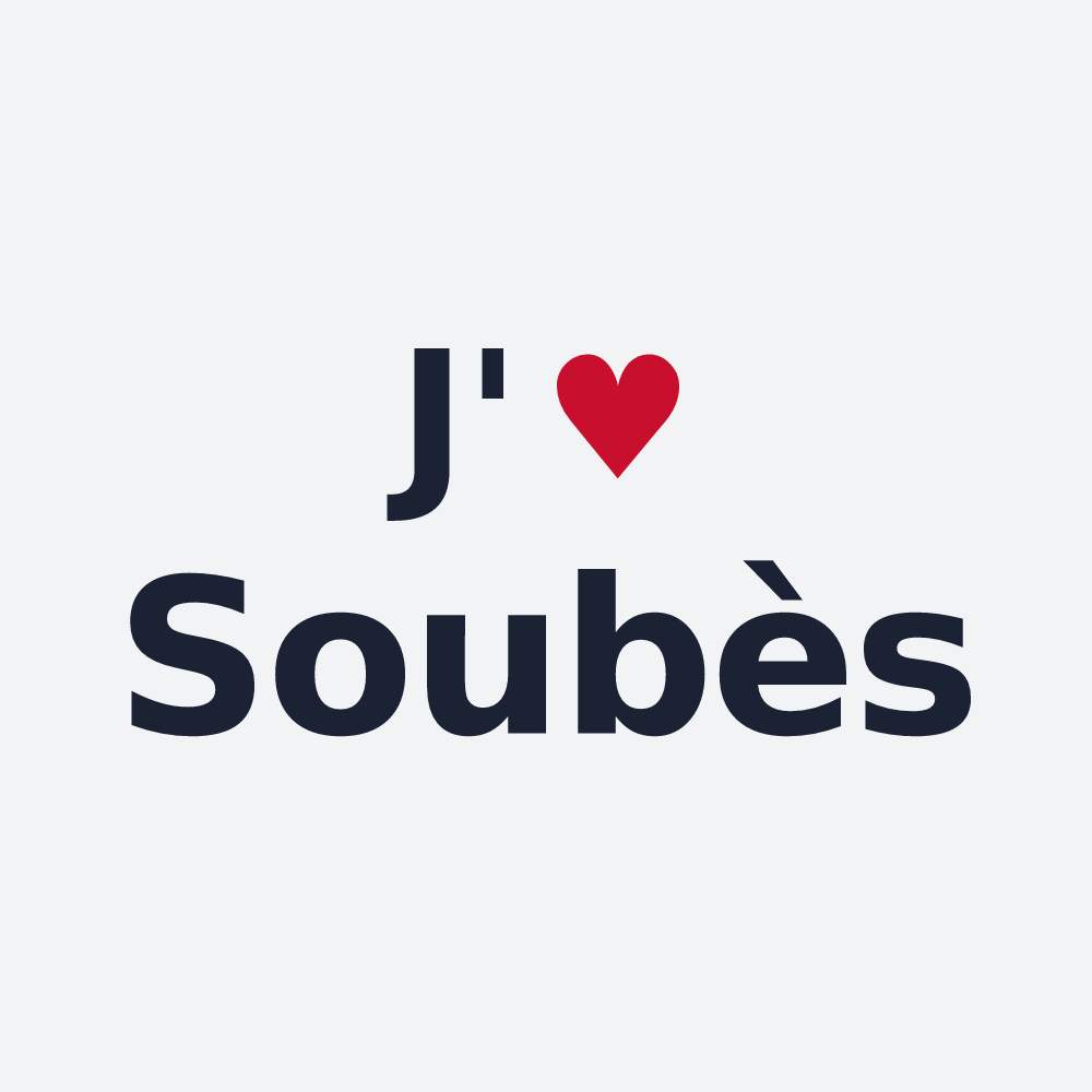 Poster personnalisé Soubès — design J'aime Soubès