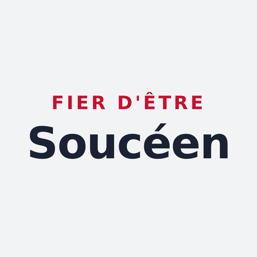 Poster « Fier d'être Soucéen » — design pour Soucé
