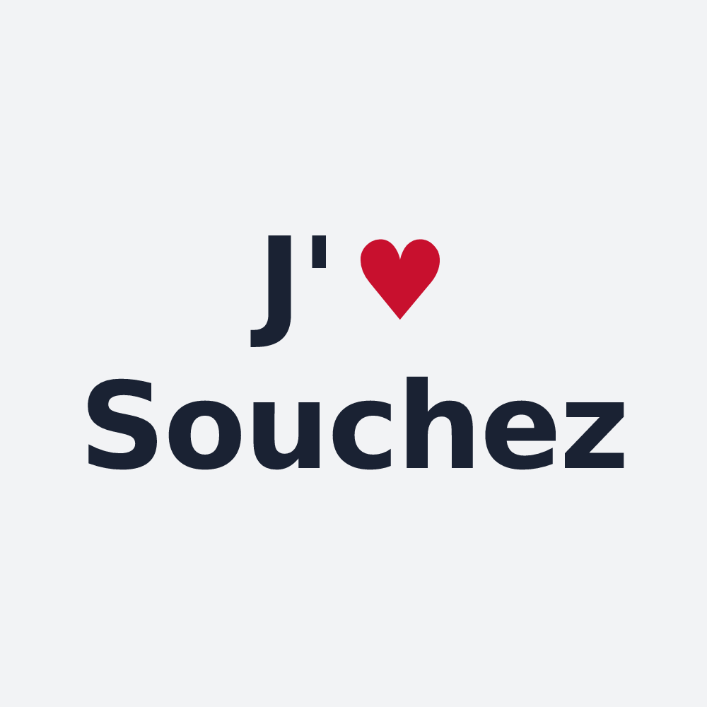 Poster personnalisé Souchez — design J'aime Souchez