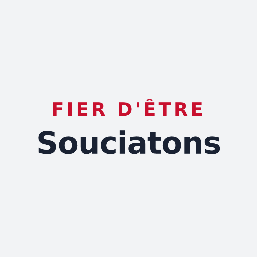Poster « Fier d'être Souciatons » — design pour Soucia