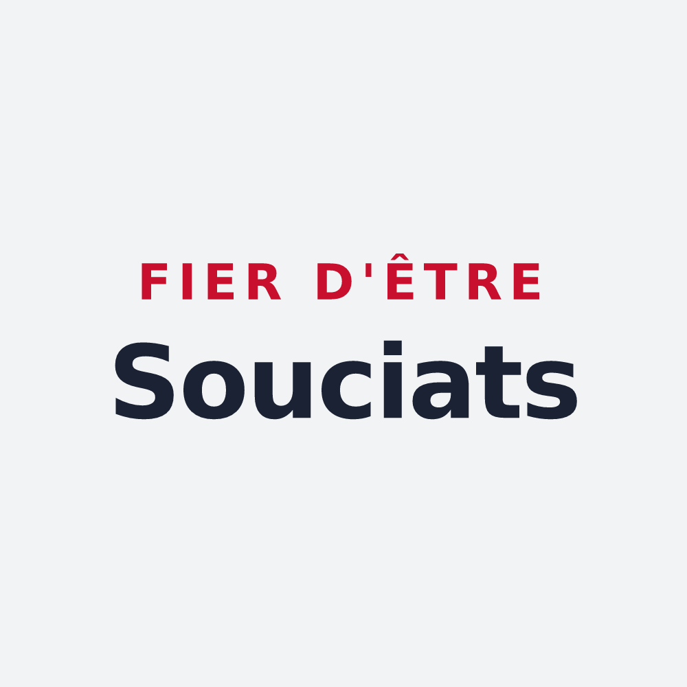 Poster « Fier d'être Souciats » — design pour Soucy