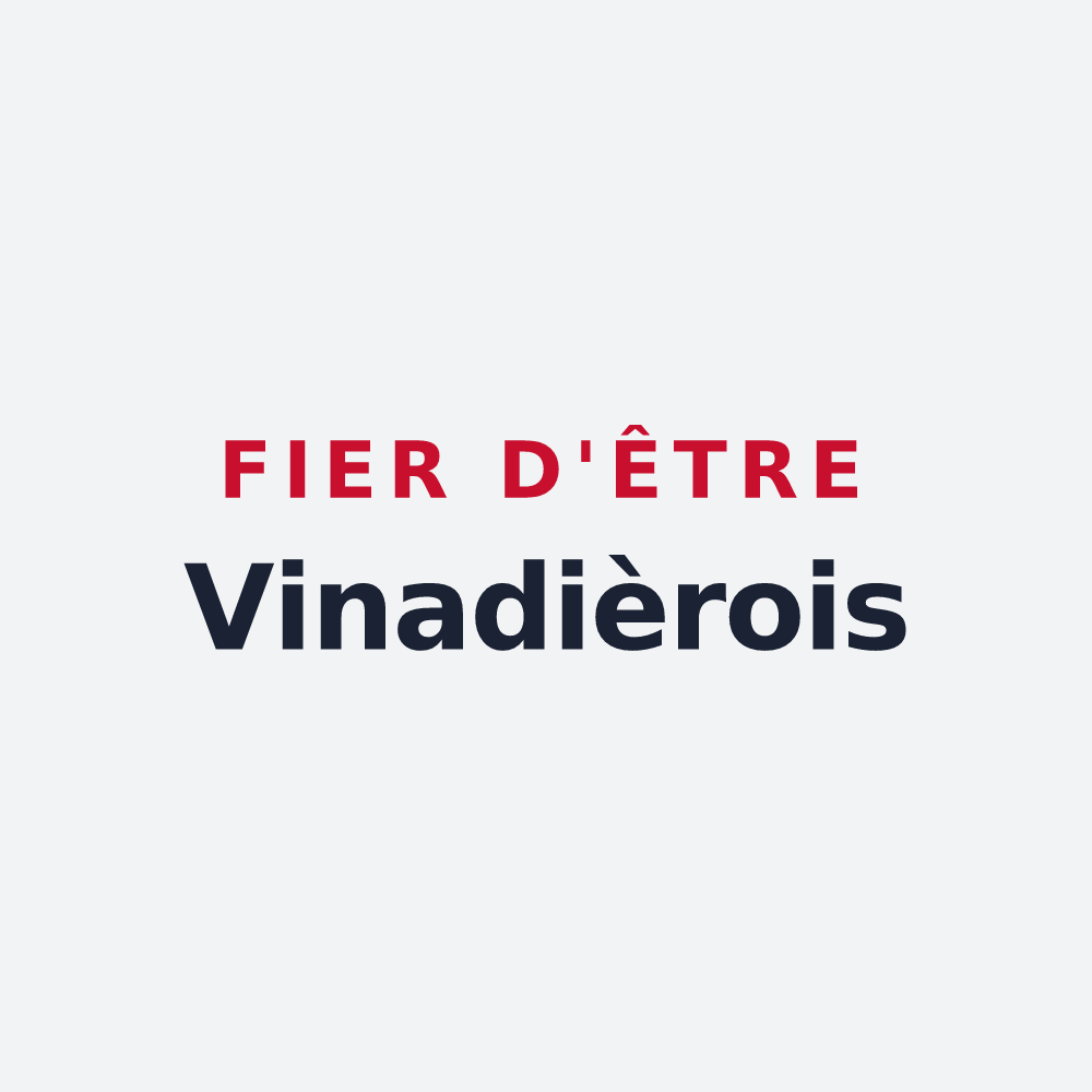 Poster « Fier d'être Vinadièrois » — design pour Soudaine-Lavinadière
