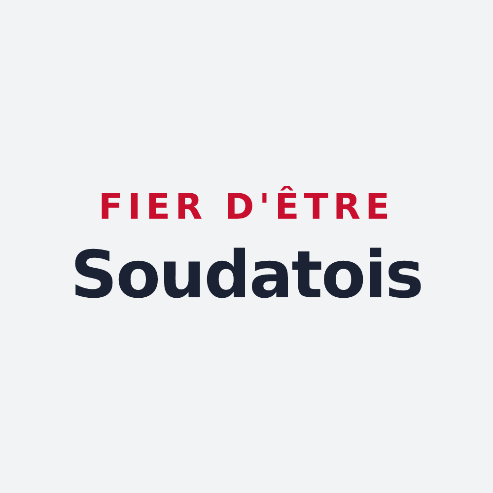 Poster « Fier d'être Soudatois » — design pour Soudat