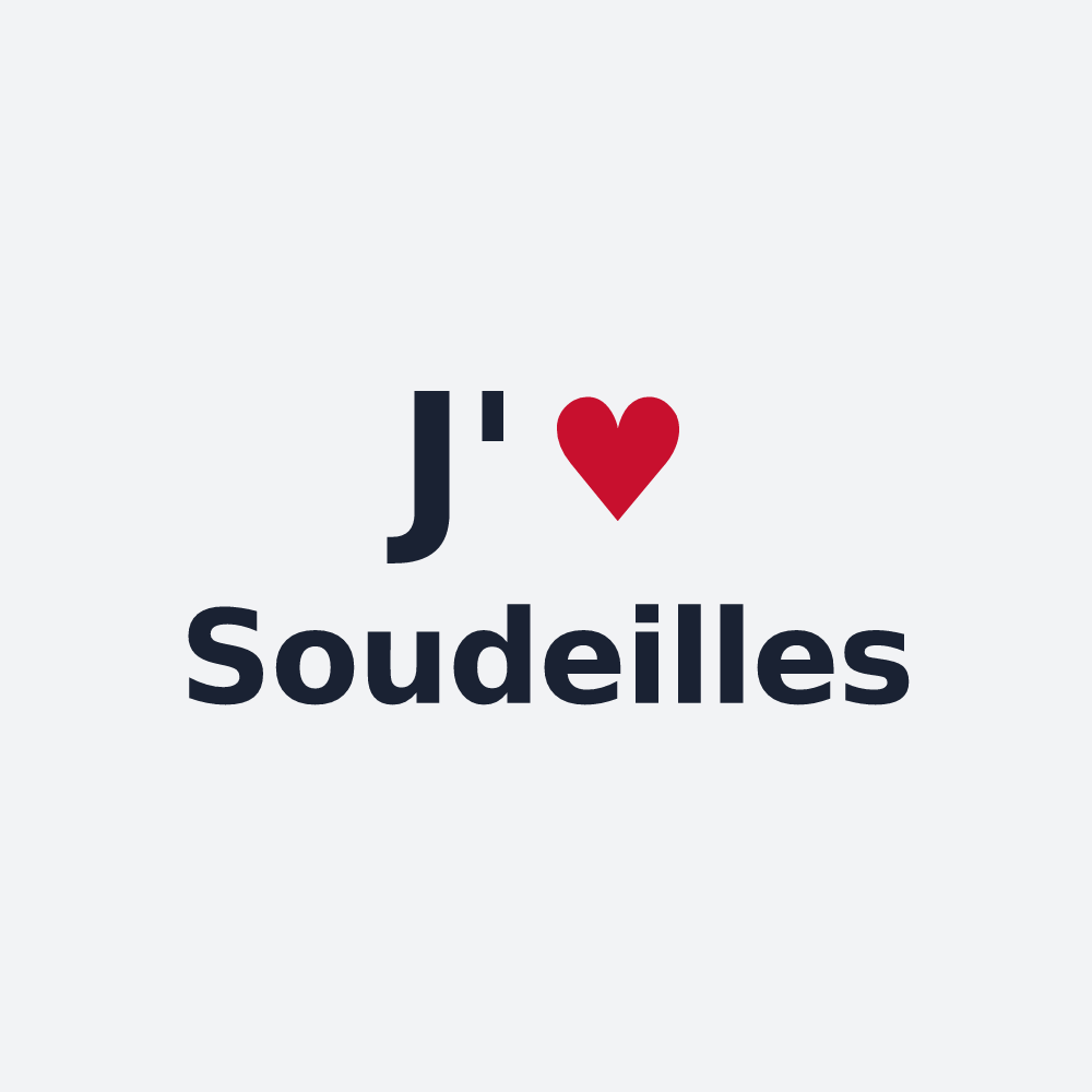 Poster personnalisé Soudeilles — design J'aime Soudeilles