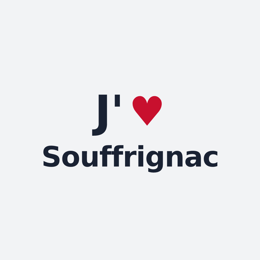Poster personnalisé Souffrignac — design J'aime Souffrignac