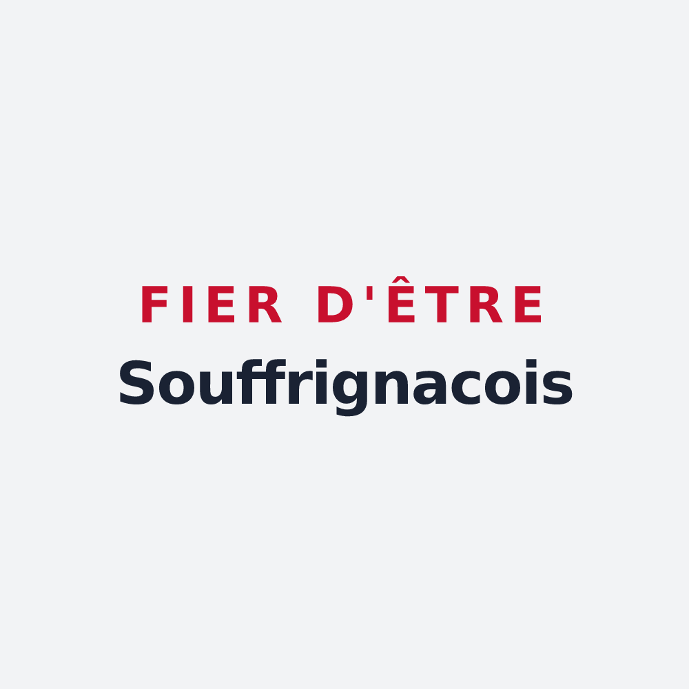 Poster « Fier d'être Souffrignacois » — design pour Souffrignac
