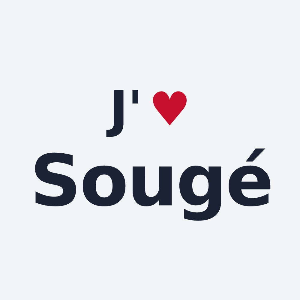Poster personnalisé Sougé — design J'aime Sougé