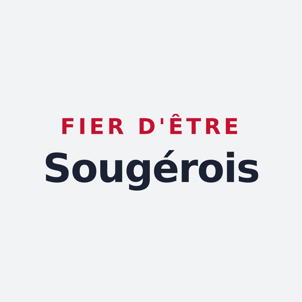 Poster « Fier d'être Sougérois » — design pour Sougères-en-Puisaye