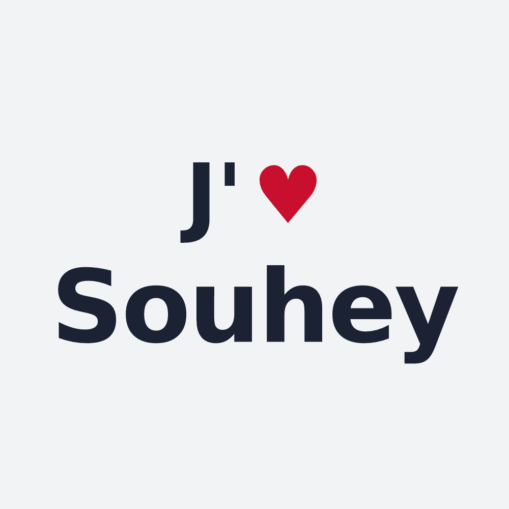 Poster personnalisé Souhey — design J'aime Souhey