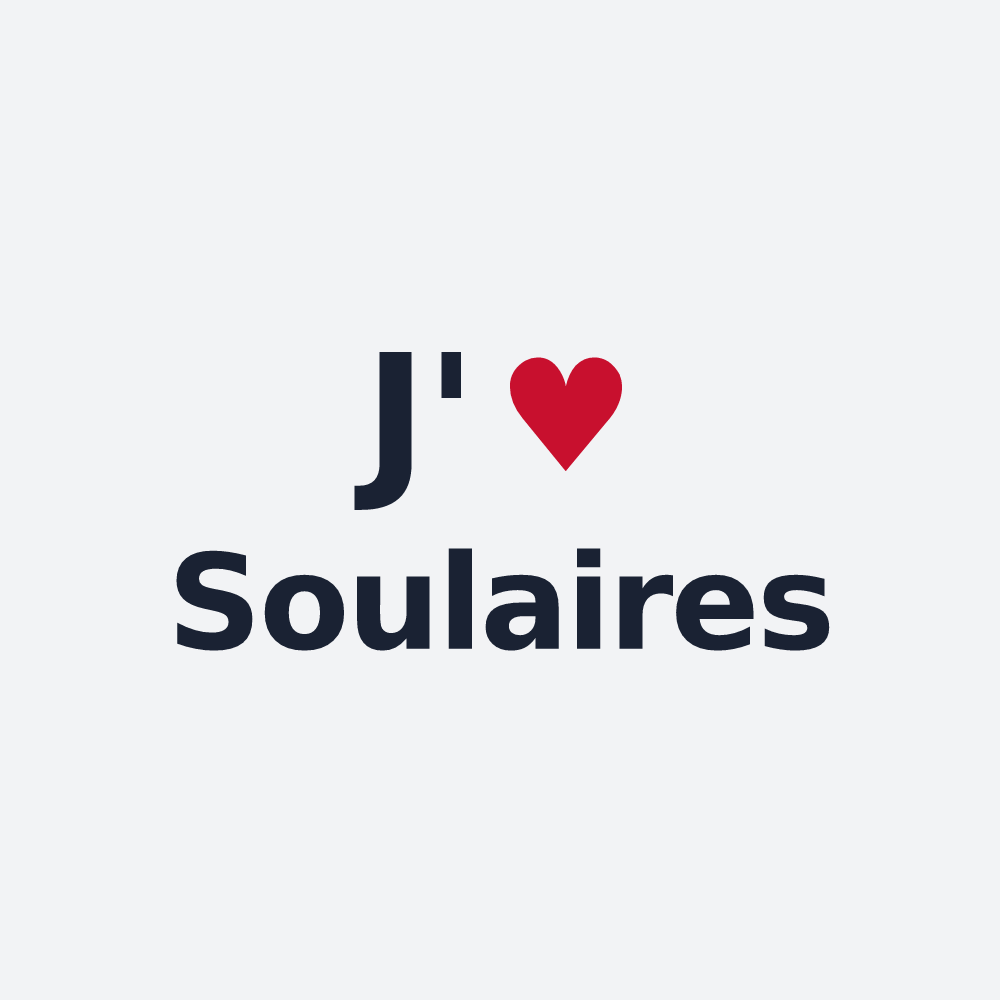 Poster personnalisé Soulaires — design J'aime Soulaires