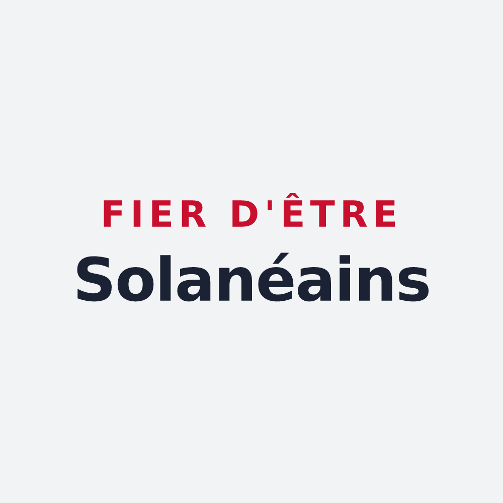 Poster « Fier d'être Solanéains » — design pour Soulangy